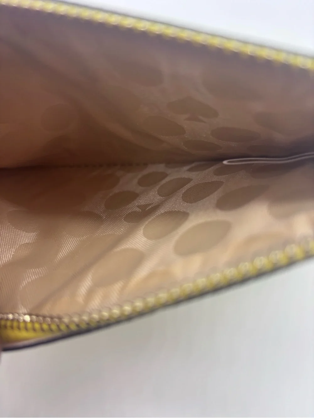 kate spade New York Bright Yellow Saffiano Wristlet